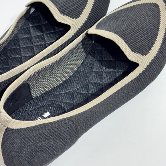 Birdies Black Bird Knit Pointed Toe Flat Loafer Size 9 - Picture 4 of 8